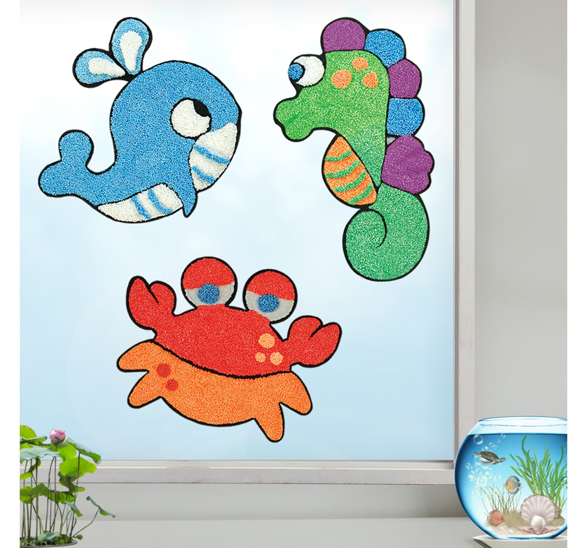 Imagimake Window Art - Aqua World, 2Y+ (Multicolor)