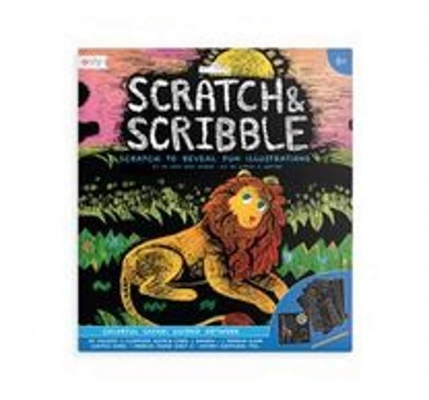 Ooly Scratch And Scribble Magical Safari-Multicolor School Stationery for Kids age 6Y+ 