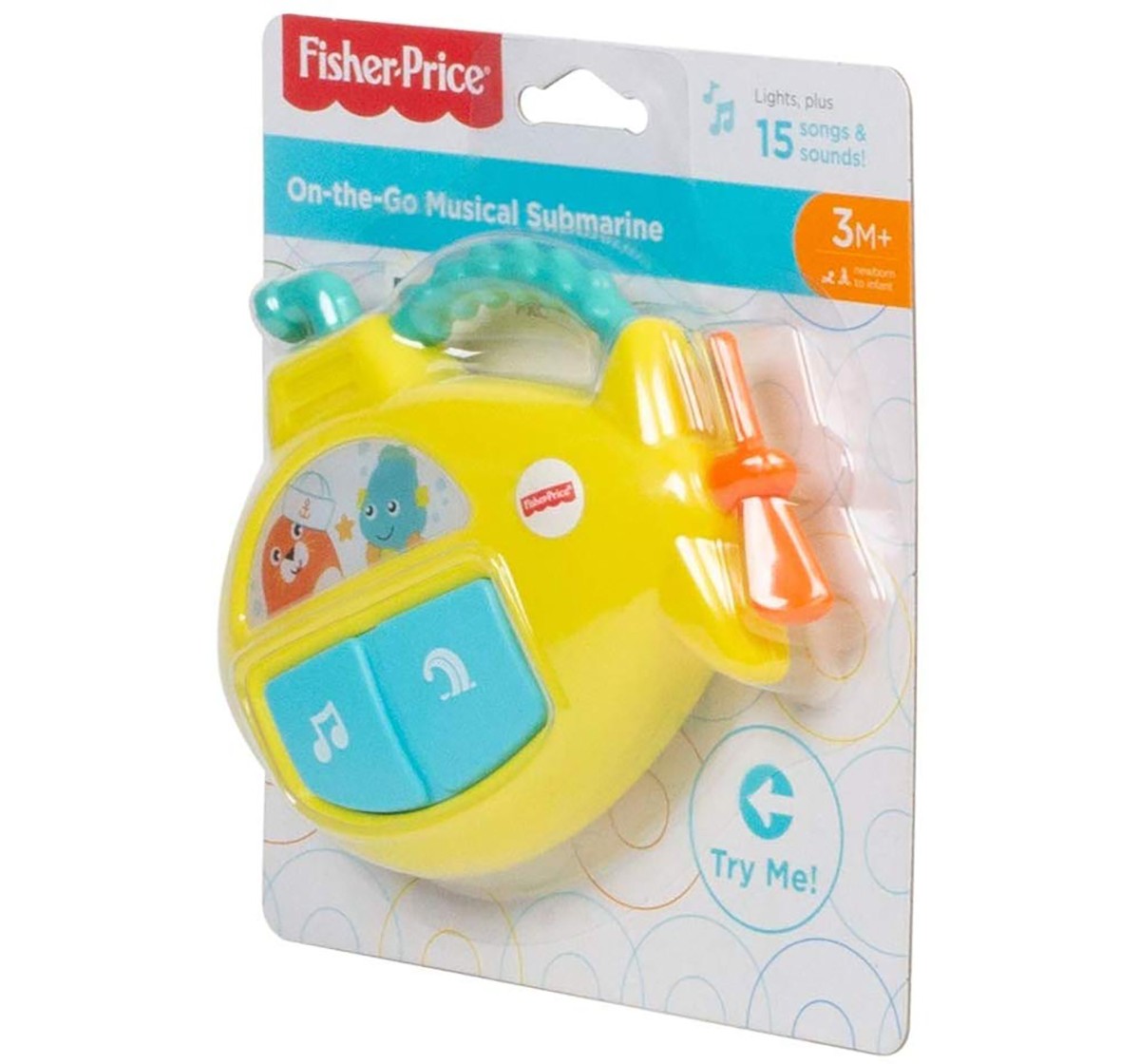 Fisher Price On The Go Musical Submarine Musical Toys for Kids age 3Y+ 