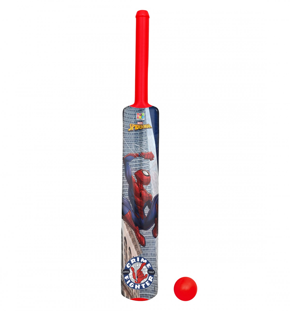 IToys Marvel Spiderman Bat & ball set for kids (Size.4),  3Y+(Multicolour)