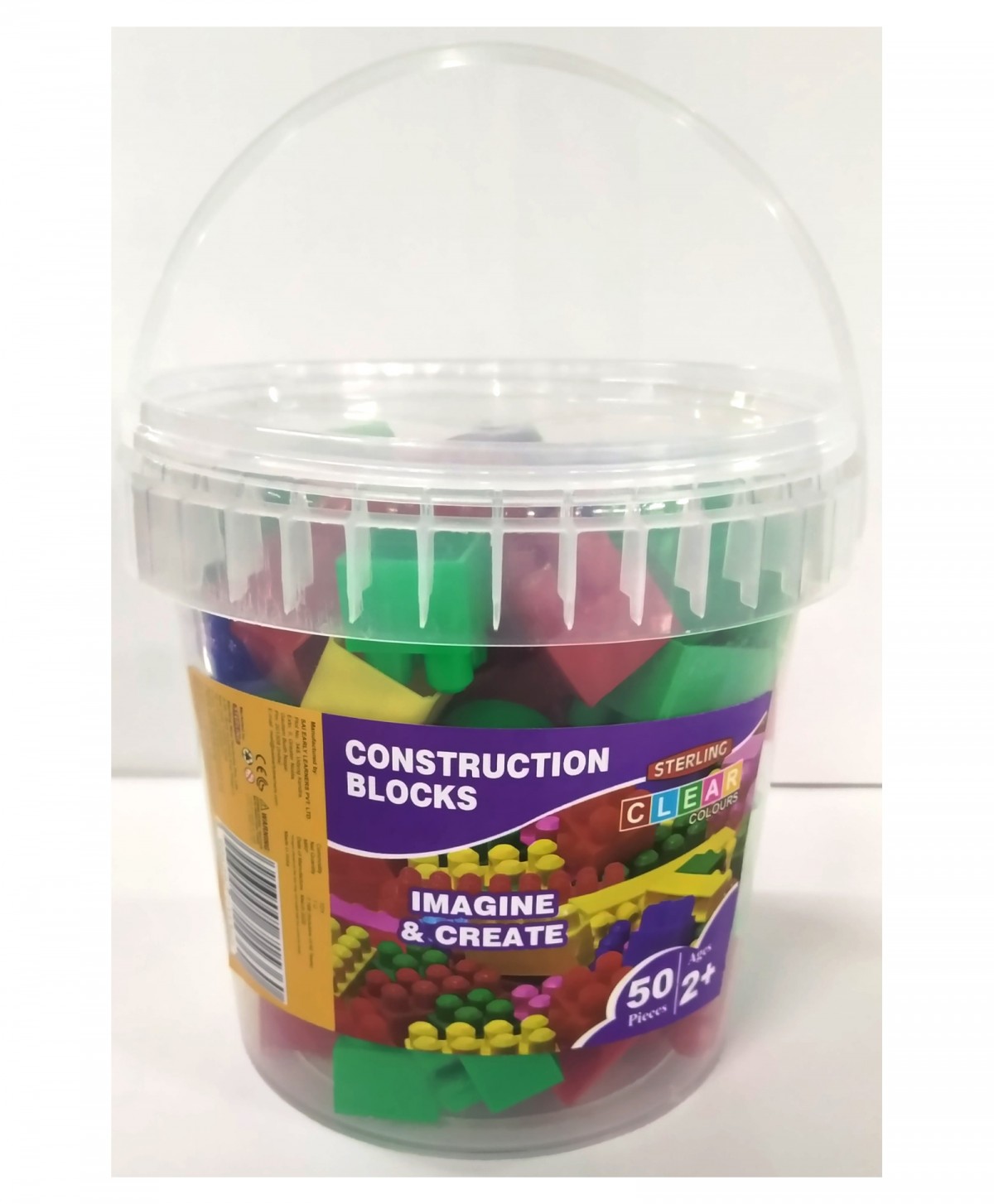Sterling Horizons Construction Blocks Bucket Interesting game Multicolour 3Y+