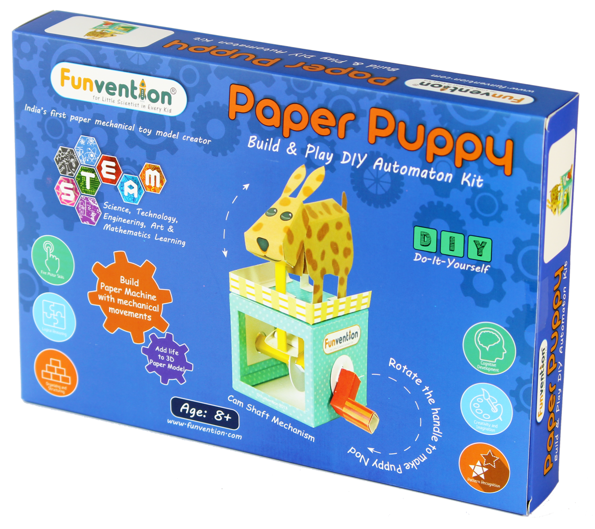 Funvention Paper Puppy Automaton Stem for Kids Age 8Y+