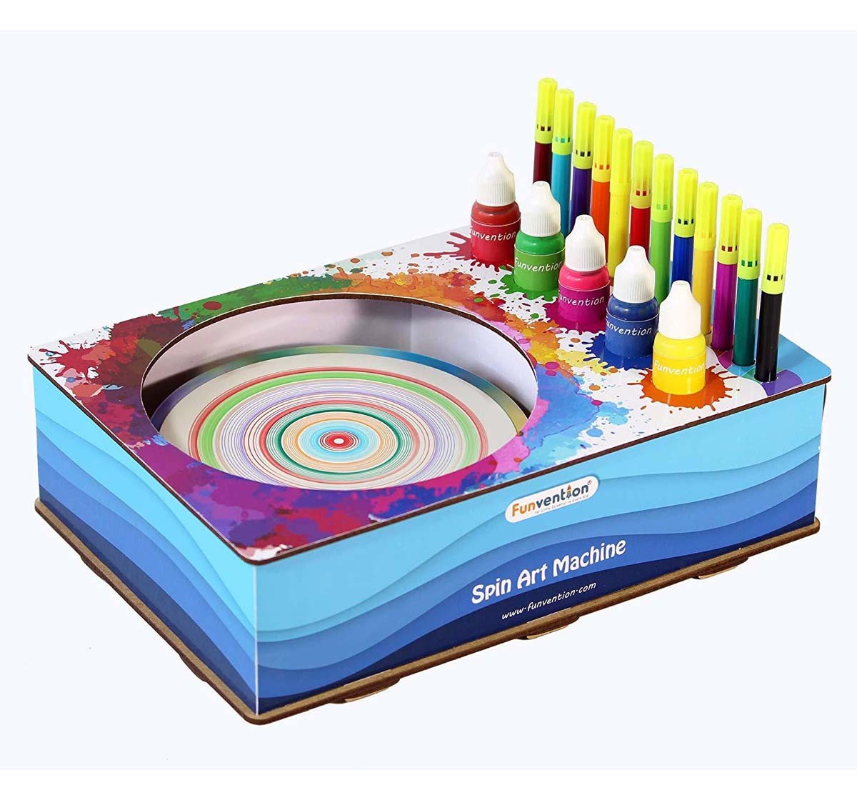 Funvention Spin Art Machine Stem for Kids Age 8Y+