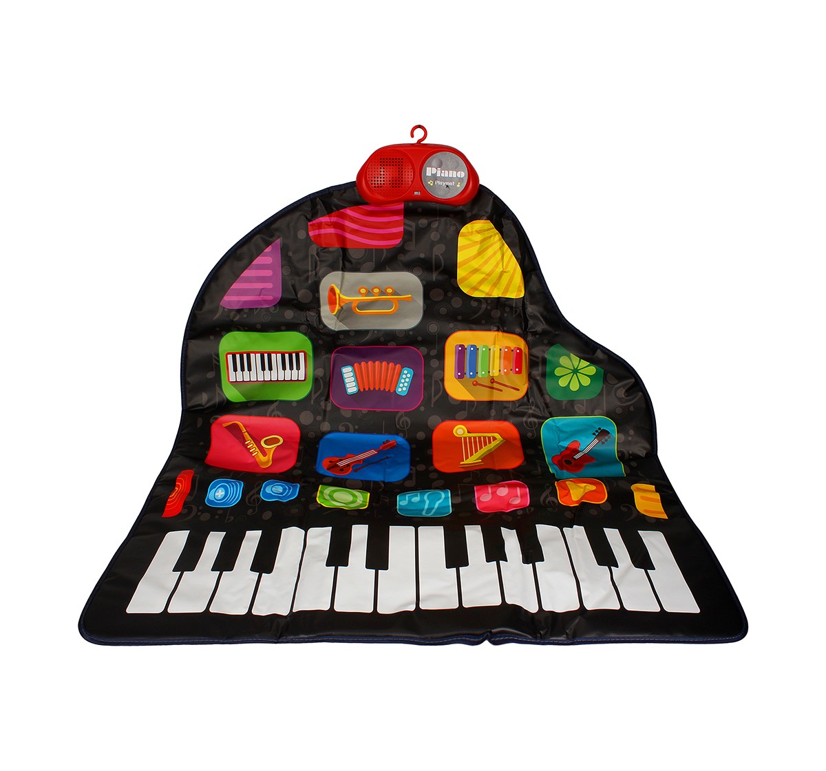 Zippy Mat Sunlin Wall Grand Piano Playmat for Kids age 3Y+ (Black)