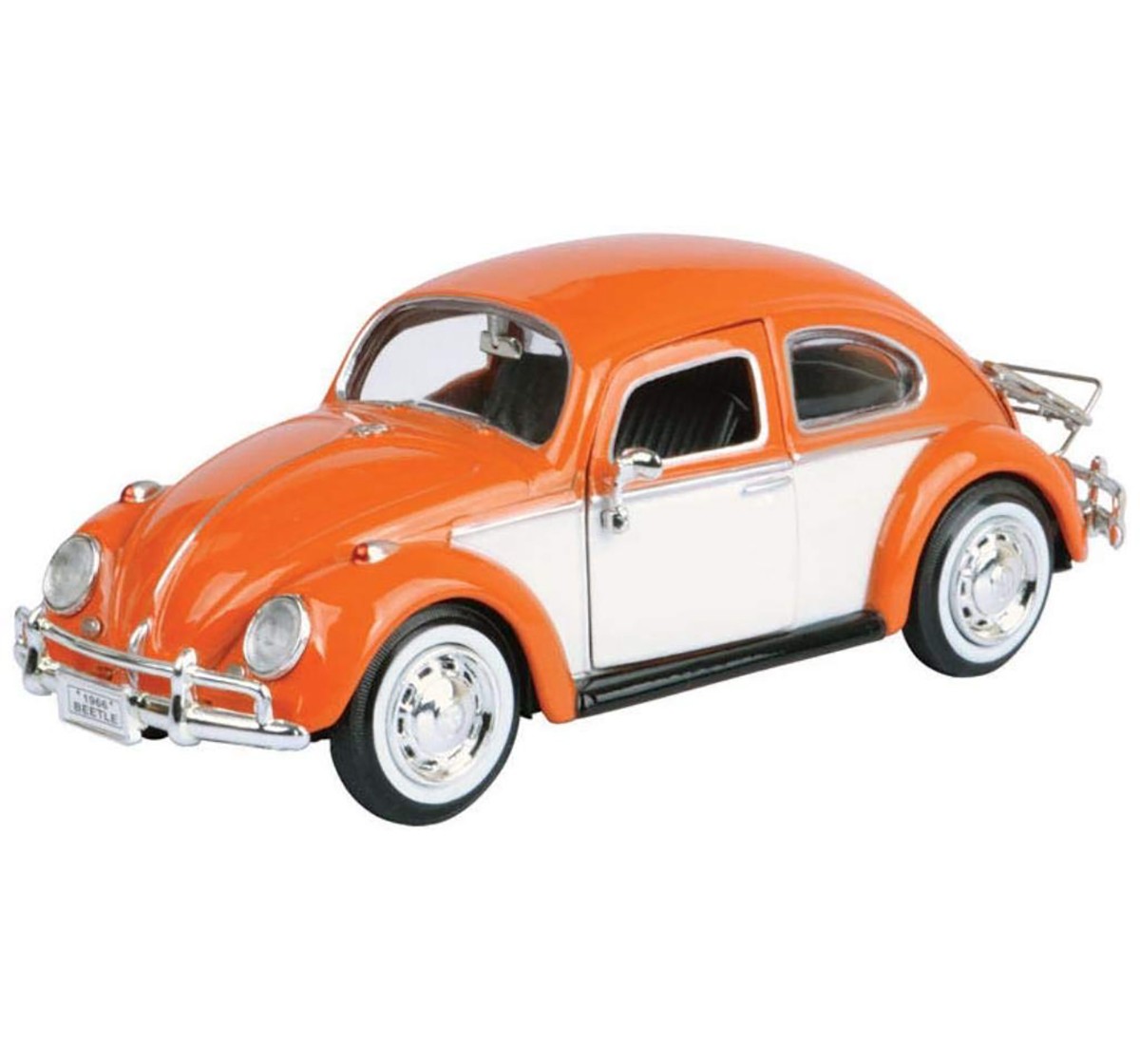 Motormax Volkswagen Beetle With Rear Mirror- Orange Vehicles for Kids age 14Y+ (Orange)