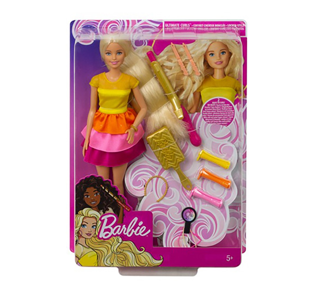 Barbie Ultimate Hair Curls  Dolls & Accessories for age 5Y+ 