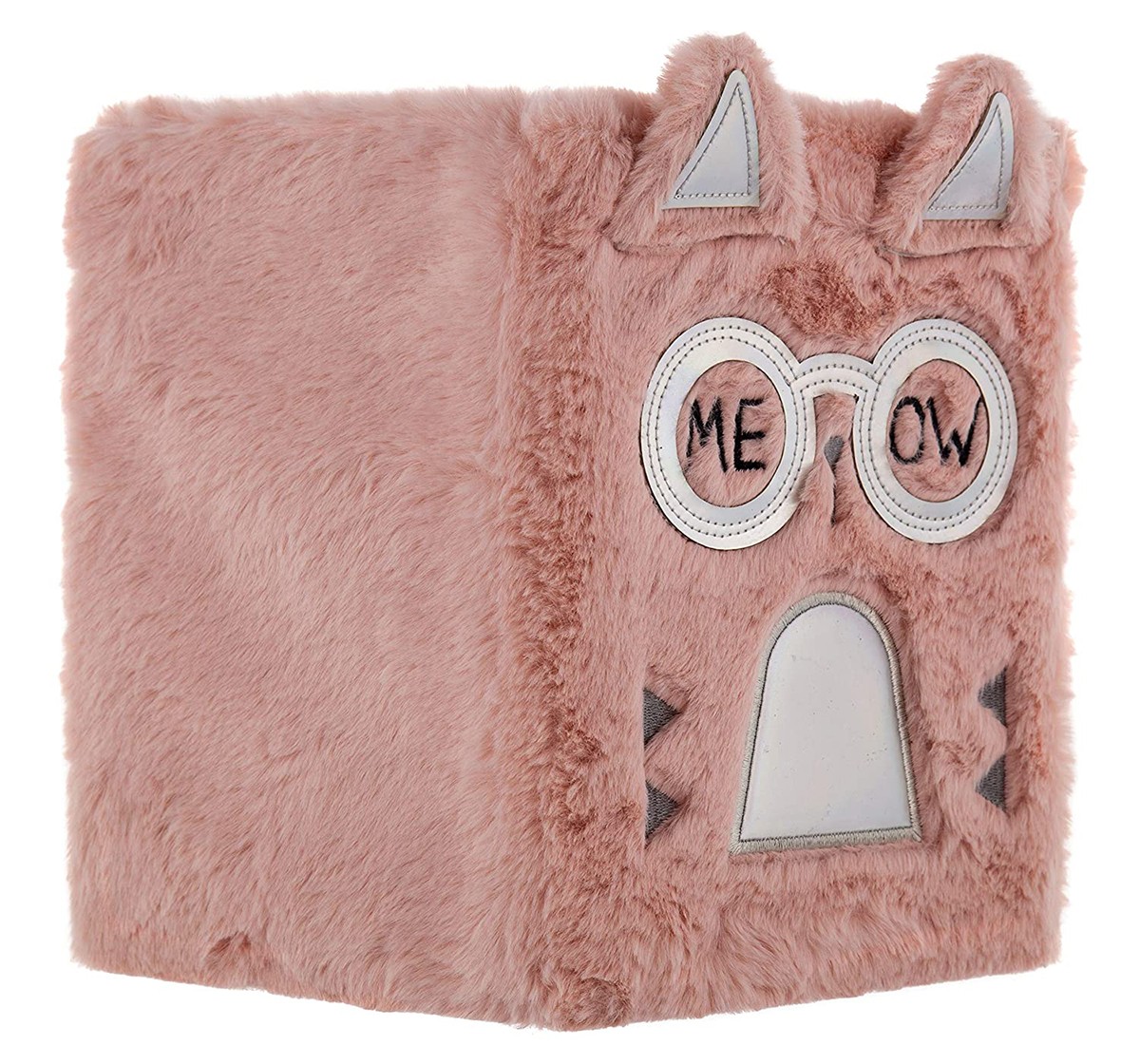 Mirada Fancy Cat Plush Notebook Study & Desk Accessories for age 3Y+ (Pink)