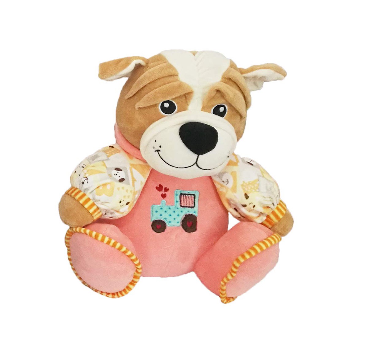 My Baby Excel Dog with Embroidered Sweater Soft Toy for Kids age 1Y+ - 32 Cm (Pink)