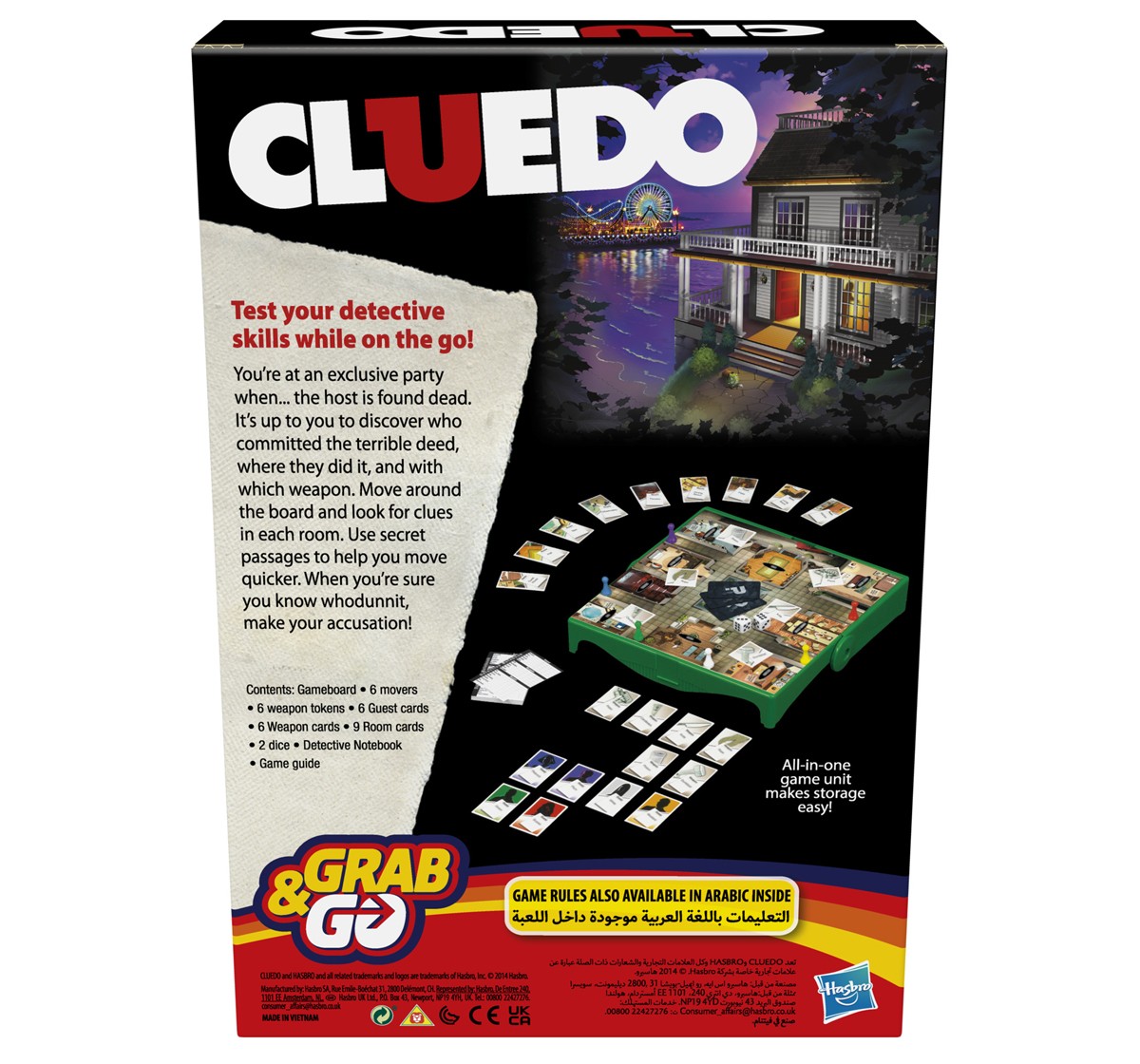 Hasbro Clue Grab and Go Game Multicolor 8Y+