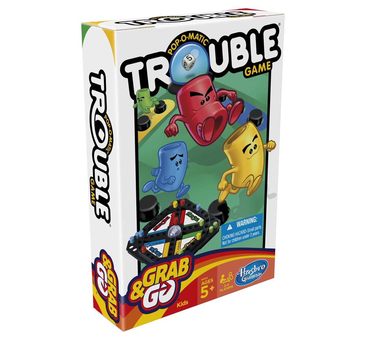 Hasbro Gaming Pop O Matic Trouble Grab and Go Game Multicolor 8Y+