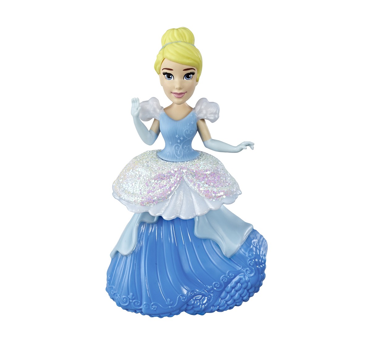 Disney Princess Cinderella Collectible Doll With Glittery Blue-And-White One-Clip Dress Dolls & Accessories for age 3Y+ 