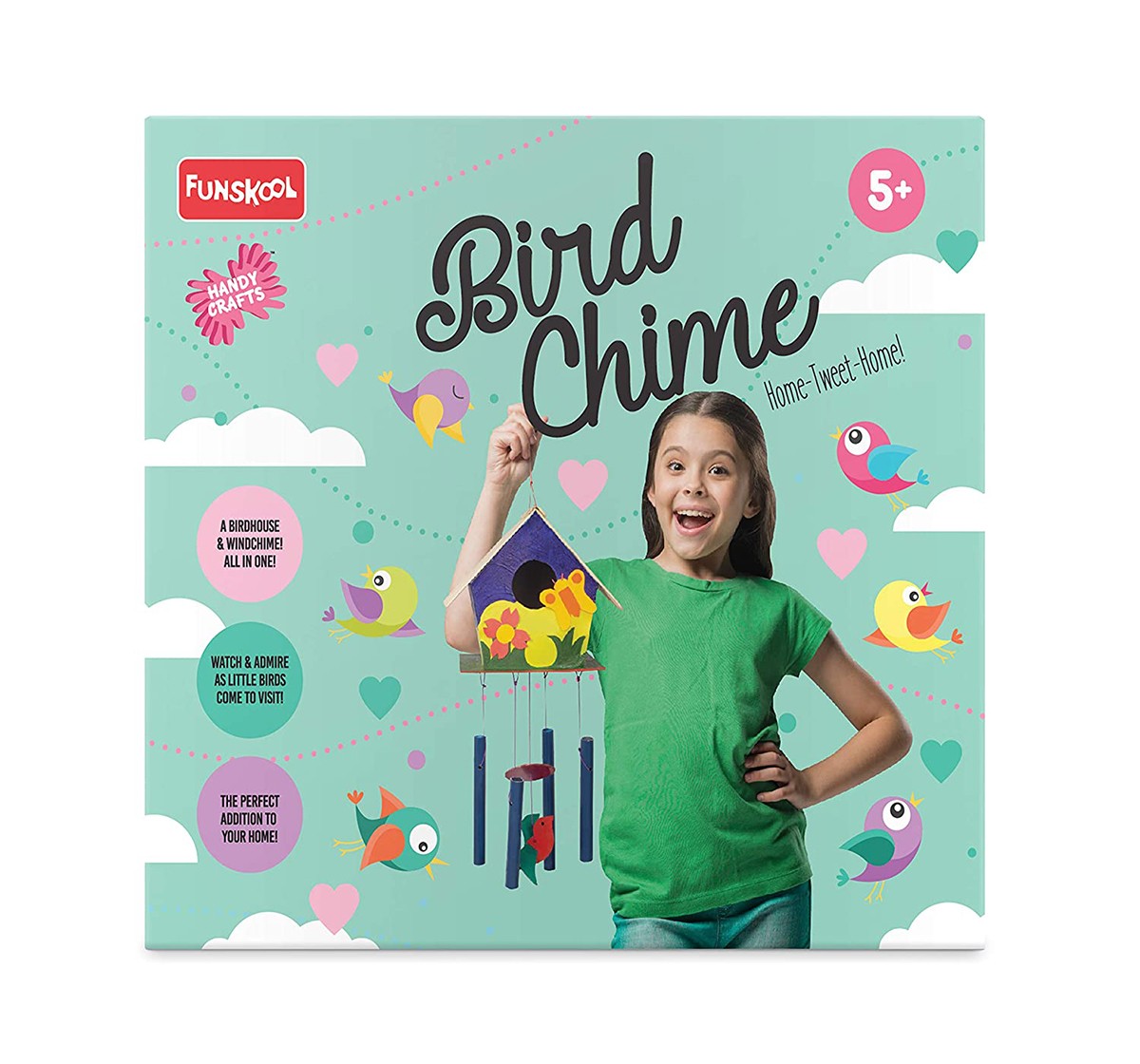 Funskool - Handycrafts Bird Chime DIY Art & Craft Kits for age 5Y+ 