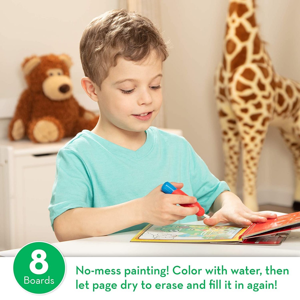 Melissa And Doug on The Go Water Wow! Sports Activity Pad (Reusable Reveal Coloring Book, Refillable Pen) DIY Art & Craft Kits for Kids age 3Y+ 