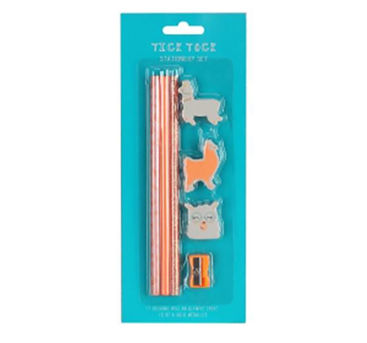 Syloon Llama Stationary Set of 7 School Stationery for Kids age 3Y+ 