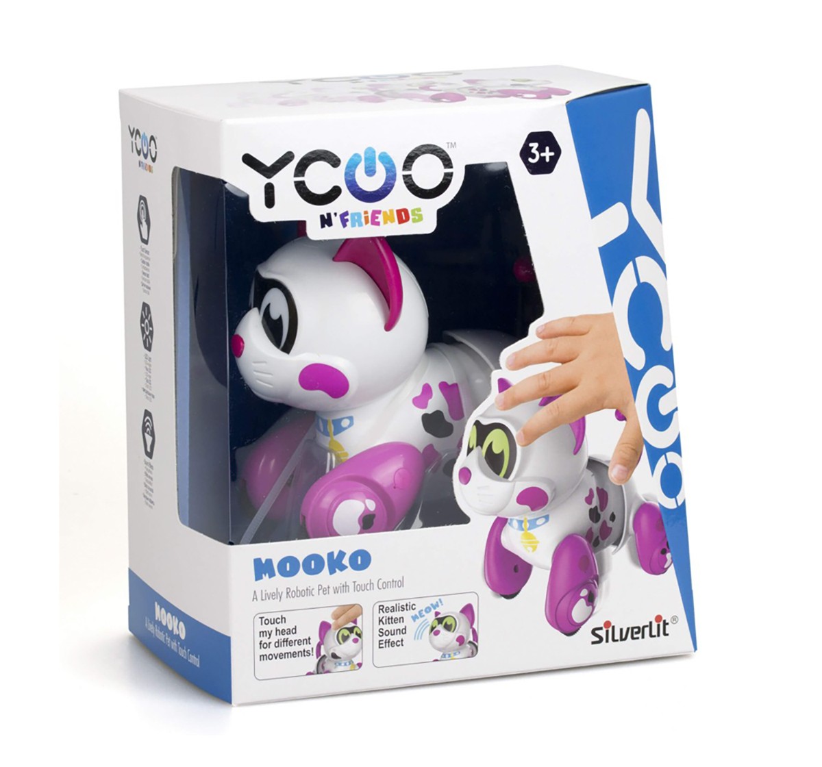 Silverlit Ycoo Mooko White And Pink Remote Control Toys for Kids age 3Y+ 