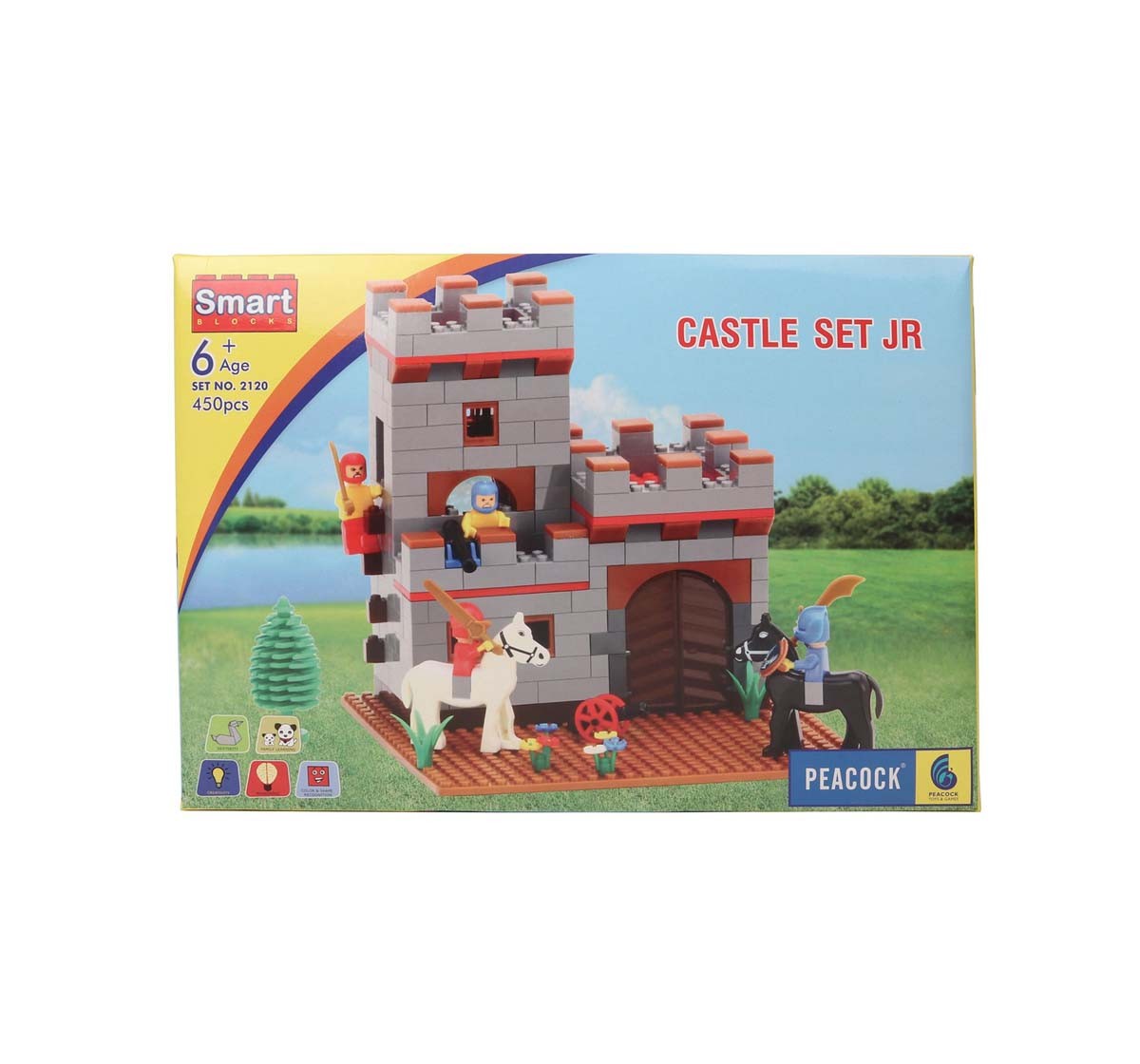 Peacock Sb Castle Set Generic Blocks for Kids age 6Y+ 