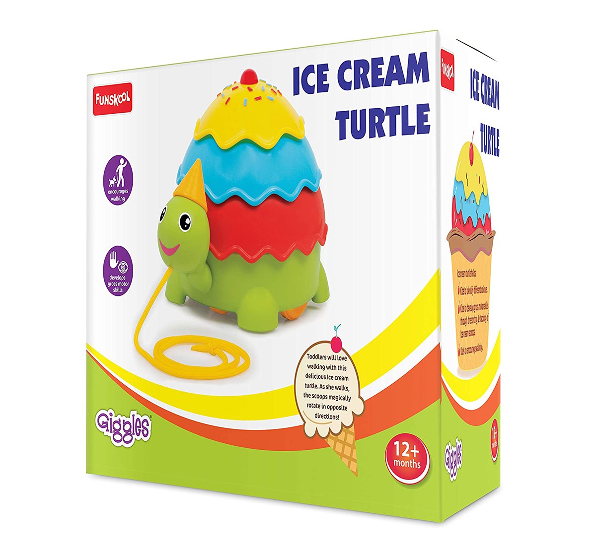 Giggles Ice Cream Turtle Early Learner Toys for Kids age 12M+ 