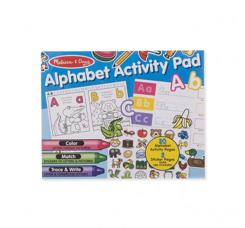 Melissa & Doug  Alphabet Activity Pad DIY Art & Craft Kits for Kids age 3Y+ 
