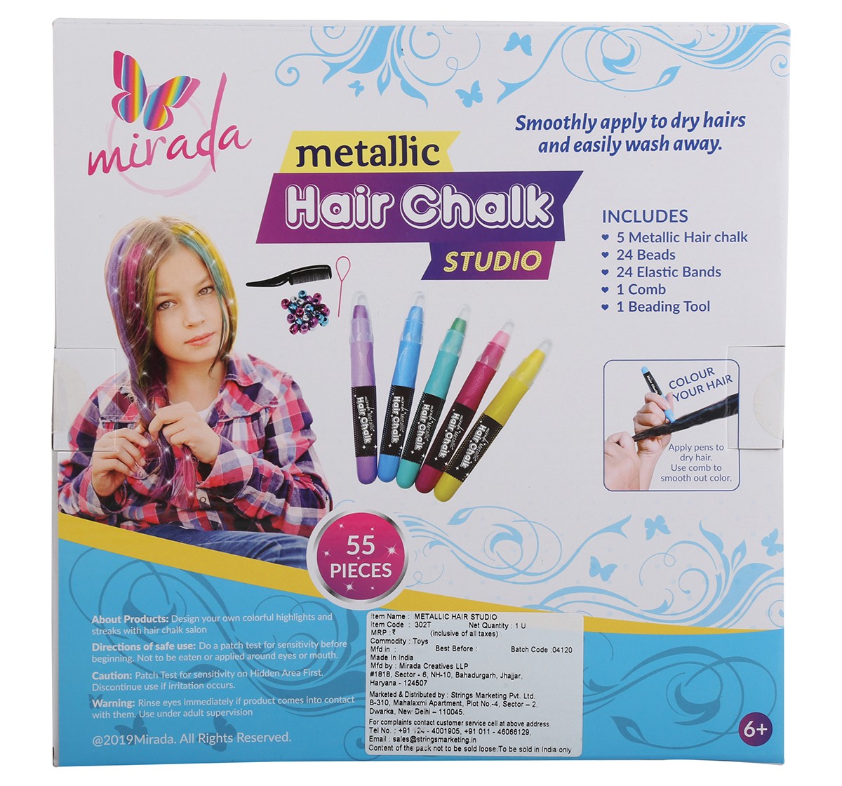 Mirada Metallic hair studio Multicolor 6Y+