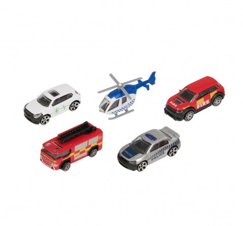 Ralleyz 3" Die Cast Car 5 Pack Assorted Vehicles Vehicles for Kids age 3Y+ 
