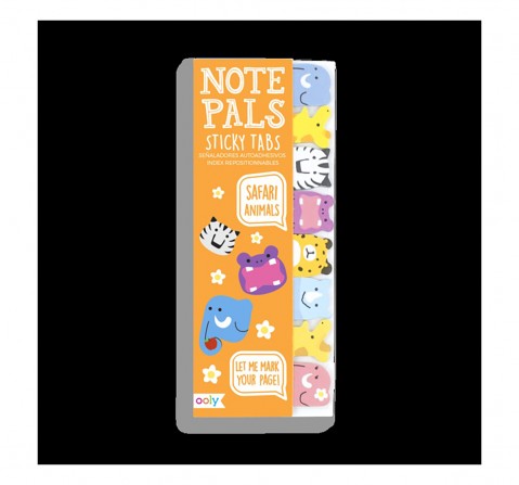 Ooly Note Pals Sticky Tabs - Safari Animals Study & Desk Accessories for Kids age 4Y+ 