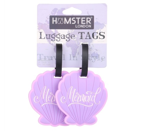 Hamster London Luggage Tag Shell Purple 12Y+