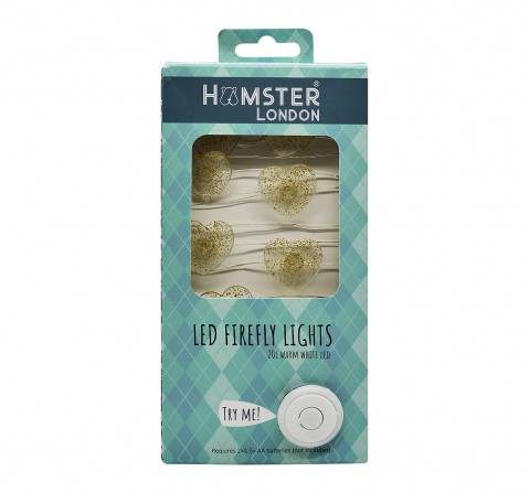 Hamster London Decorative Glitter Heart String Light for Kids age 3Y+