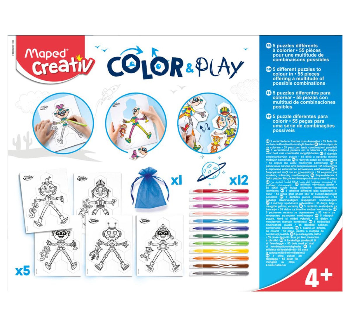 Maped Color Play Mix Puzzle, 7Y+ (Multicolour)