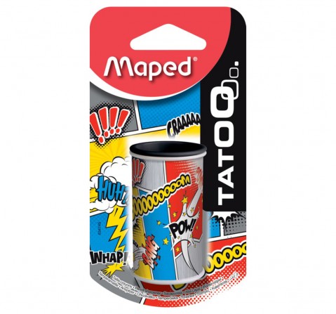 Maped Mini Can Tatoo 1 Hole  Sharpner, 7Y+ (Multicolour)