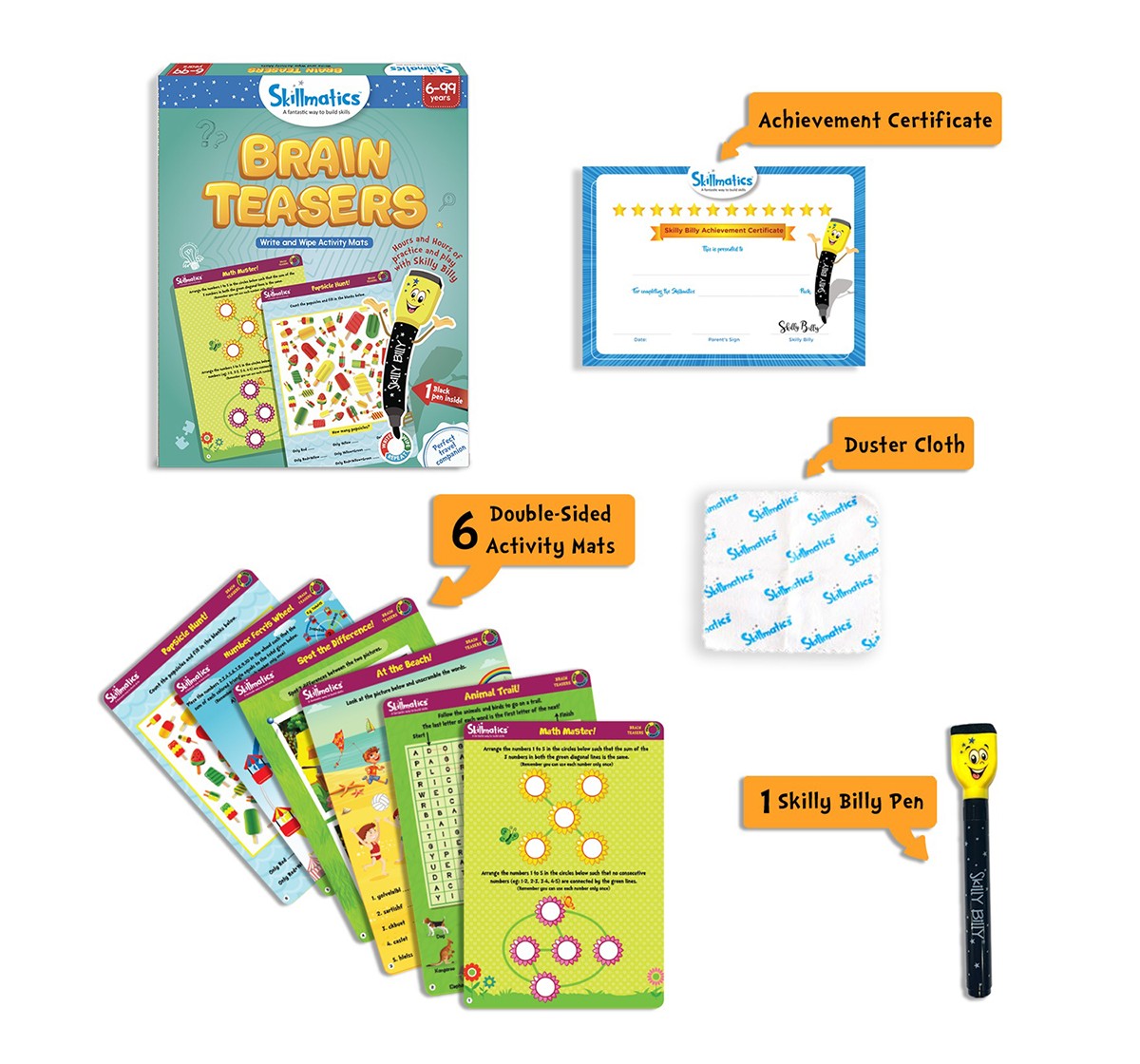  Skillmatics Brain Teasers Games for Kids age 6Y+ 
