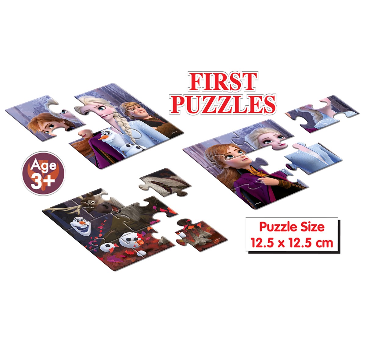 Frank Disney Frozen Ii  First Puzzles Pack 3 for Kids age 3Y+