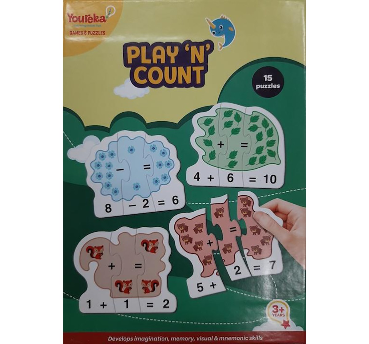 Youreka Play 'n' Count Puzzle for Kids age 3Y+ 