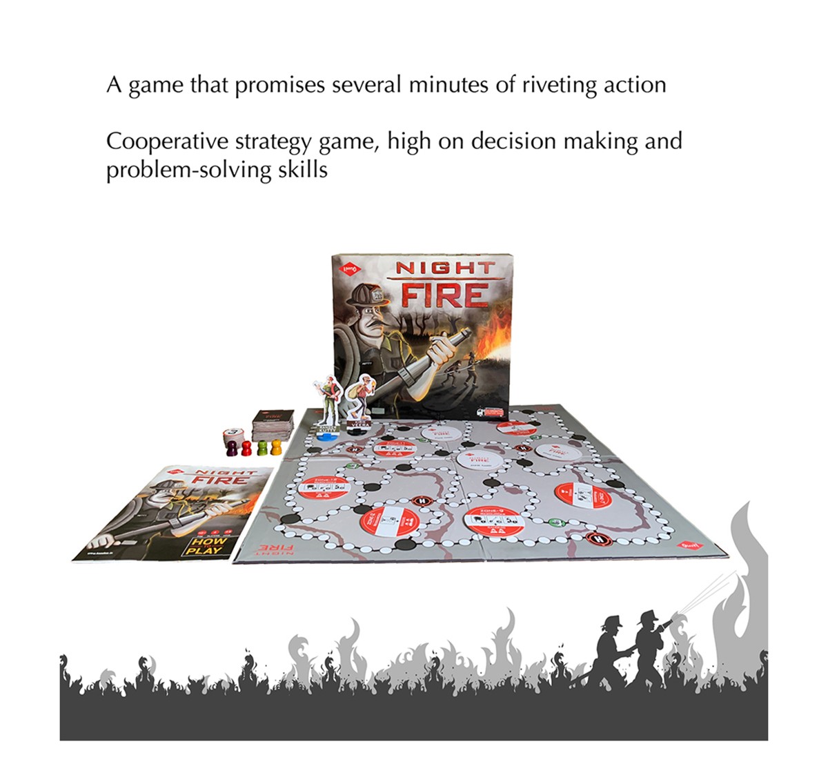 Kaadoo Night Fire Strategy Board Game for Kids age 6Y+ 