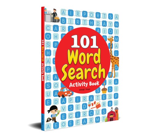 101 Word Search Activity Book: Puzzles For Kids With Attractive Illustrations, 112 Pages Book By Wonder House Books, Paperback