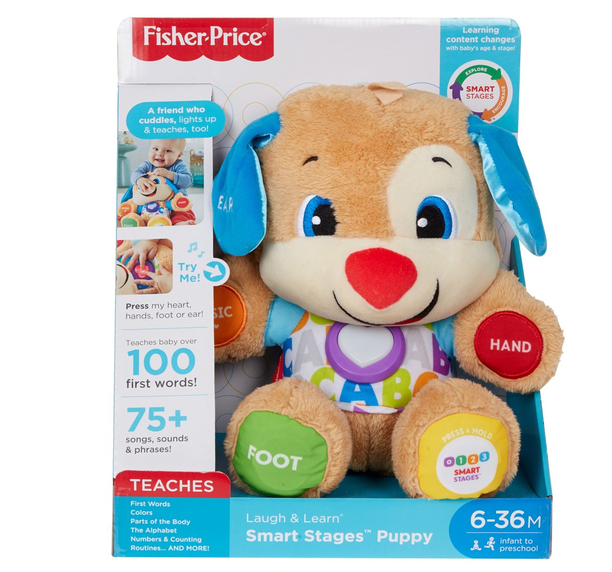 Fisher Price Laugh And Learn Smart Stages Puppy Activity Toys for Kids Age 6M+