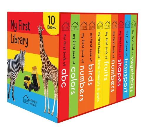 My First Library: Boxset Of 10 Board Books For Kids, 96 Pages Book By Wonder House Books, Paperback