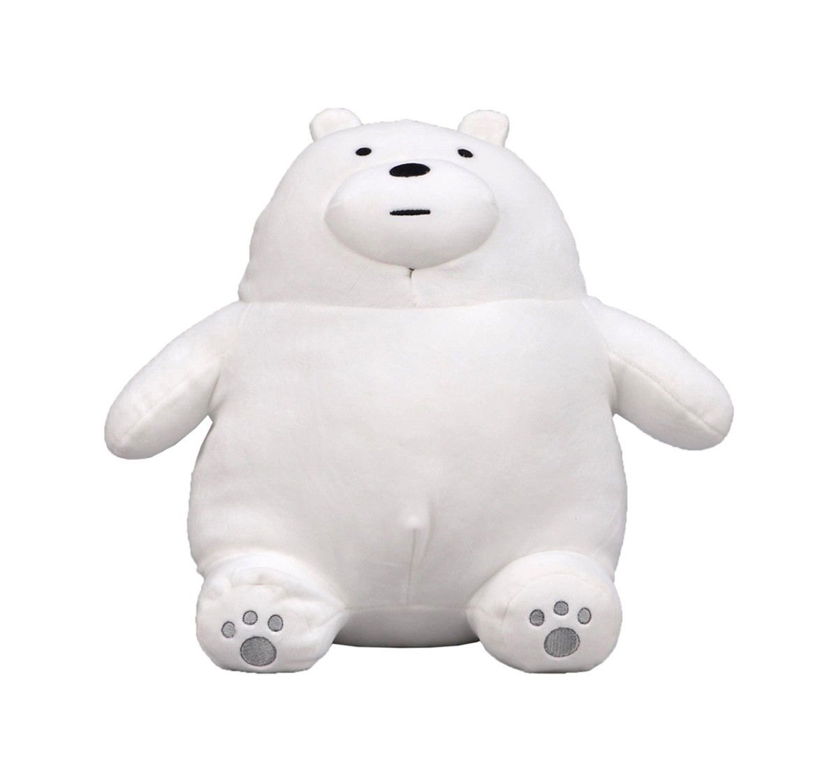We Bare Bears We Bare Bear Sitting Ice Bear Plush 30 Cm Character Soft Toys for Kids age 1Y+ - 30 Cm (White)