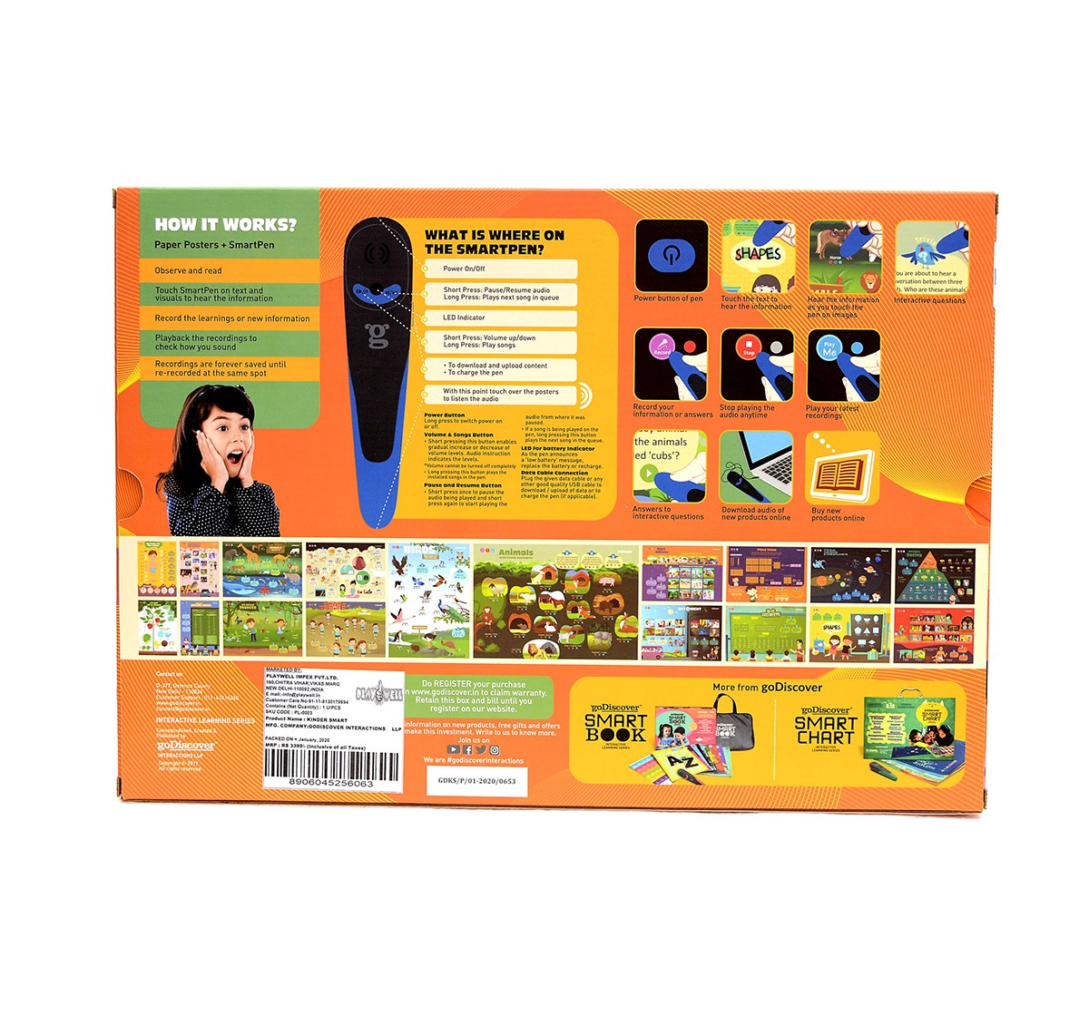 Go Discover Kinder Smart Interactive Learning Series Games for Kids age 3Y+ 