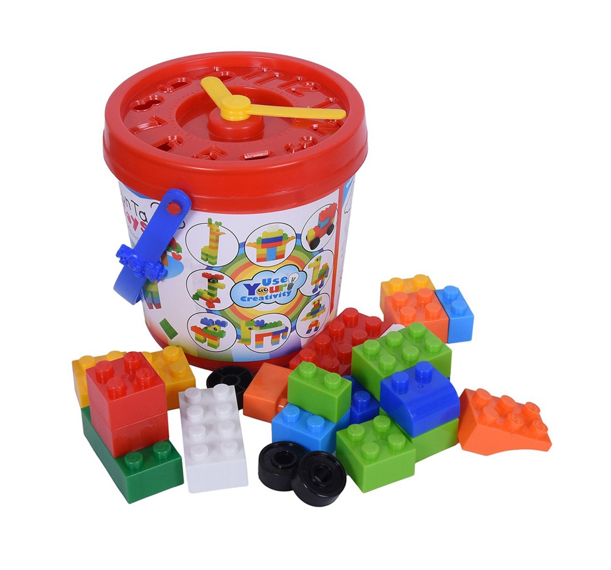 Sunta Basic Blocks, Multi Color (42 Pieces) Generic Blocks for Kids age 3Y+ 