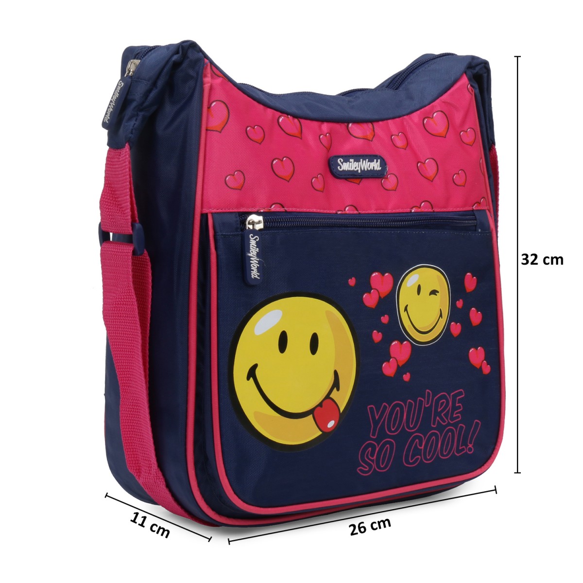 Smiley World Messenger Bag Multicolor 3Y+