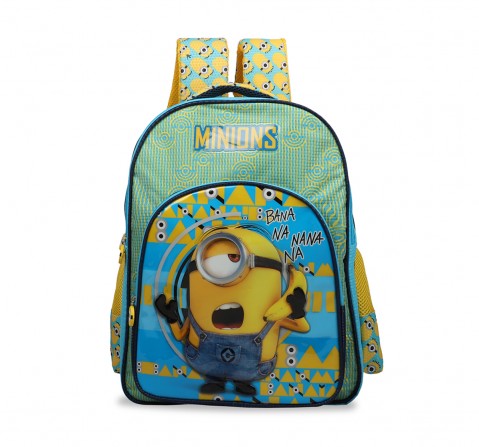 Minions Minions Bananana Blue & Yellow School Bag 41 Cm  Bags for Kids age 7Y+ 