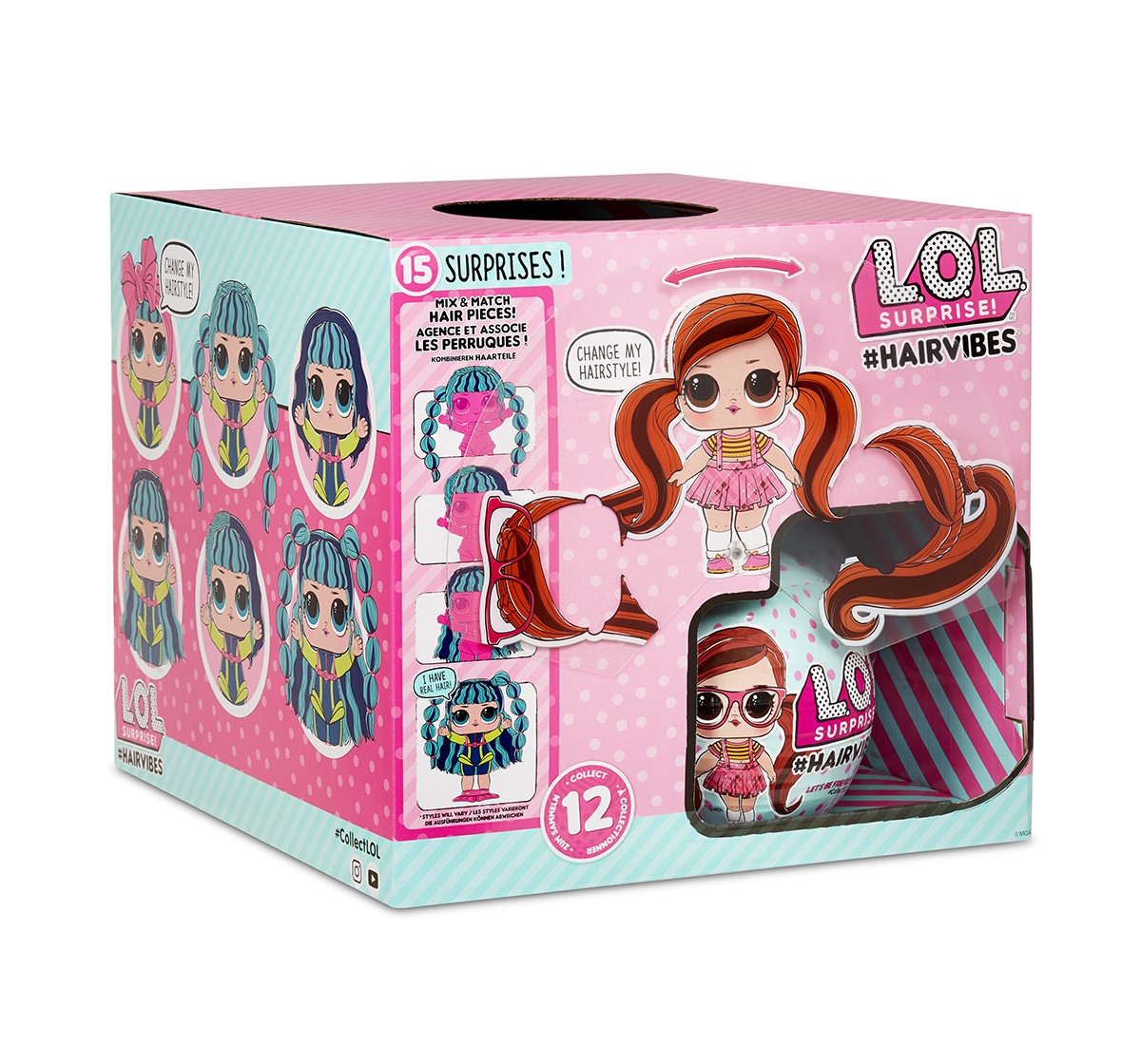 LOL Surprise  Hairvibes Tots, Collectible Dolls for age 3Y+ (Assorted)