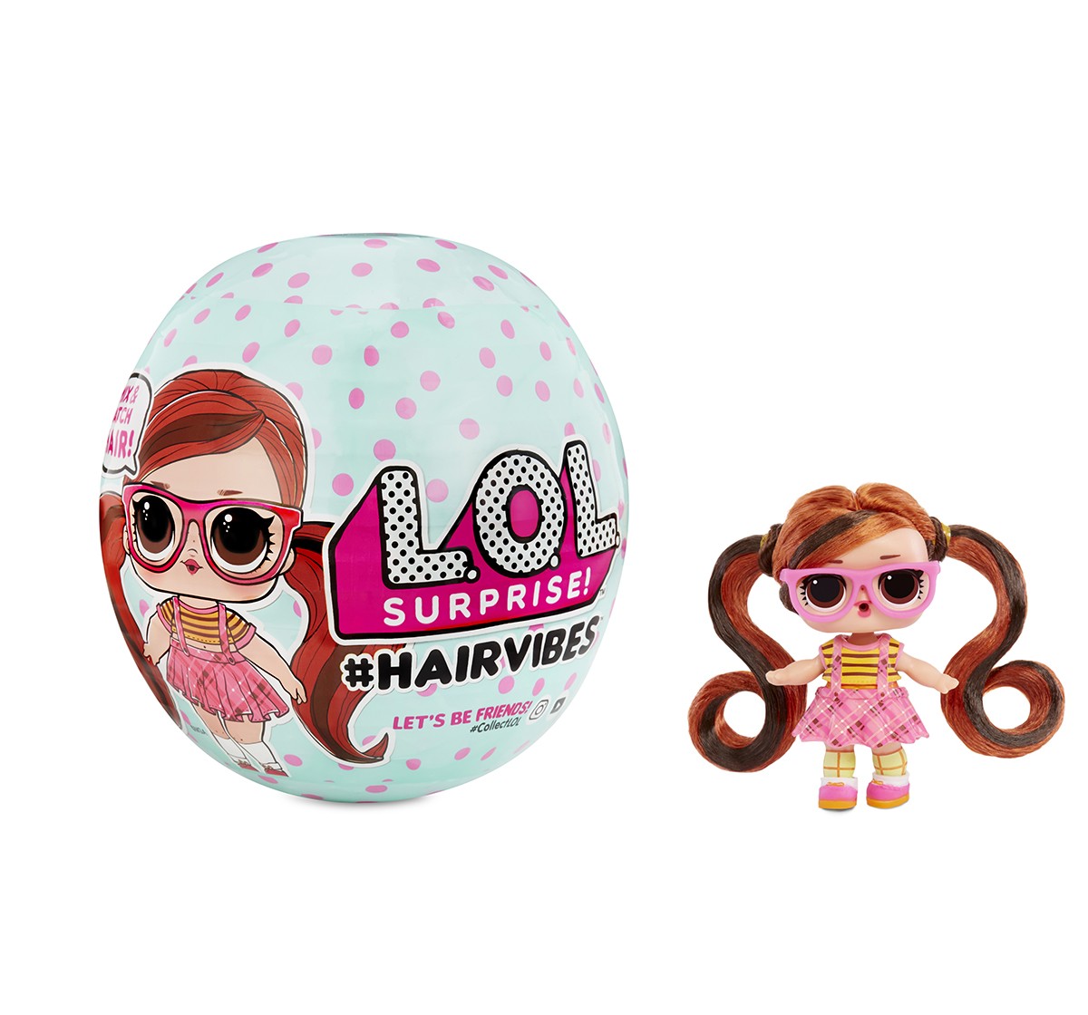 LOL Surprise  Hairvibes Tots, Collectible Dolls for age 3Y+ (Assorted)