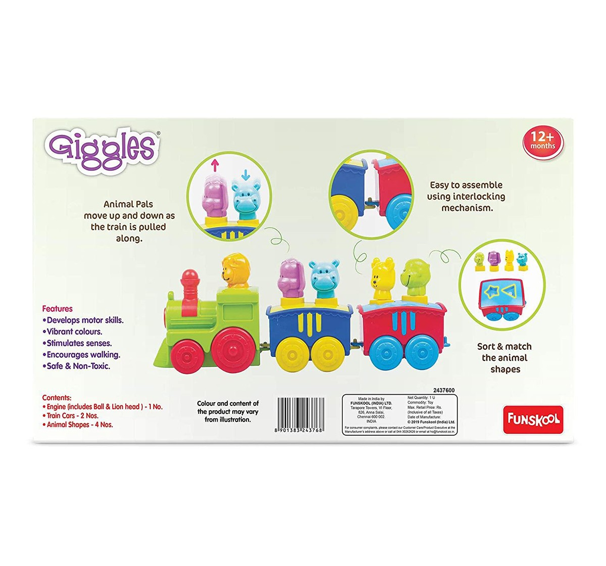  Giggles Toy Train  Early Learner Toys for Kids age 3Y+ 