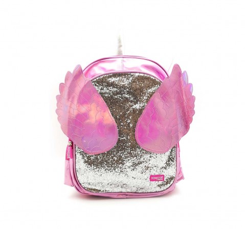 Hamster London Unicorn Wing & Glitter Backpack Pink Travel for Kids Age 3Y+ (Pink)
