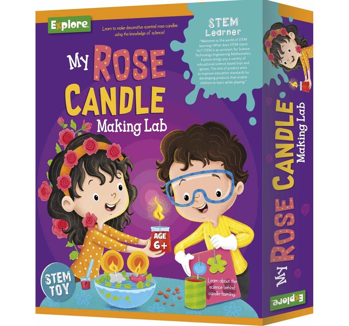 Explore - My Rose Candle Making Lab Science Kits for Kids Age 6Y+