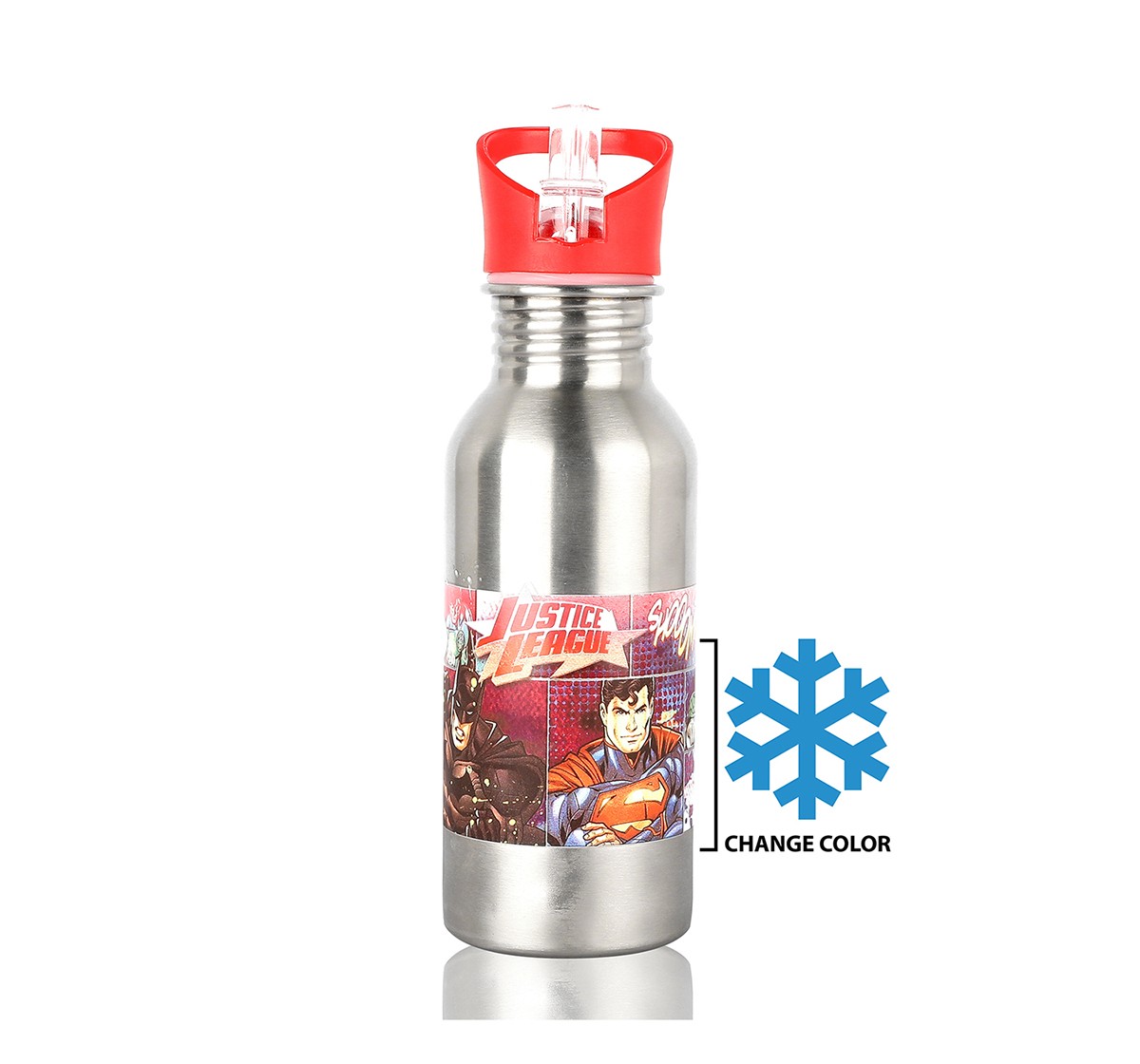 Knack Justice League Time for Justice Water Bottle for Kids age 3Y+ 