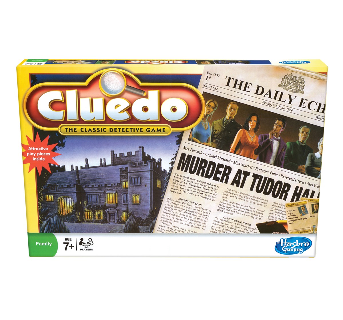 Hasbro Gaming Cluedo The Classic Detective Board Game For kids 7Y+, Multicolour