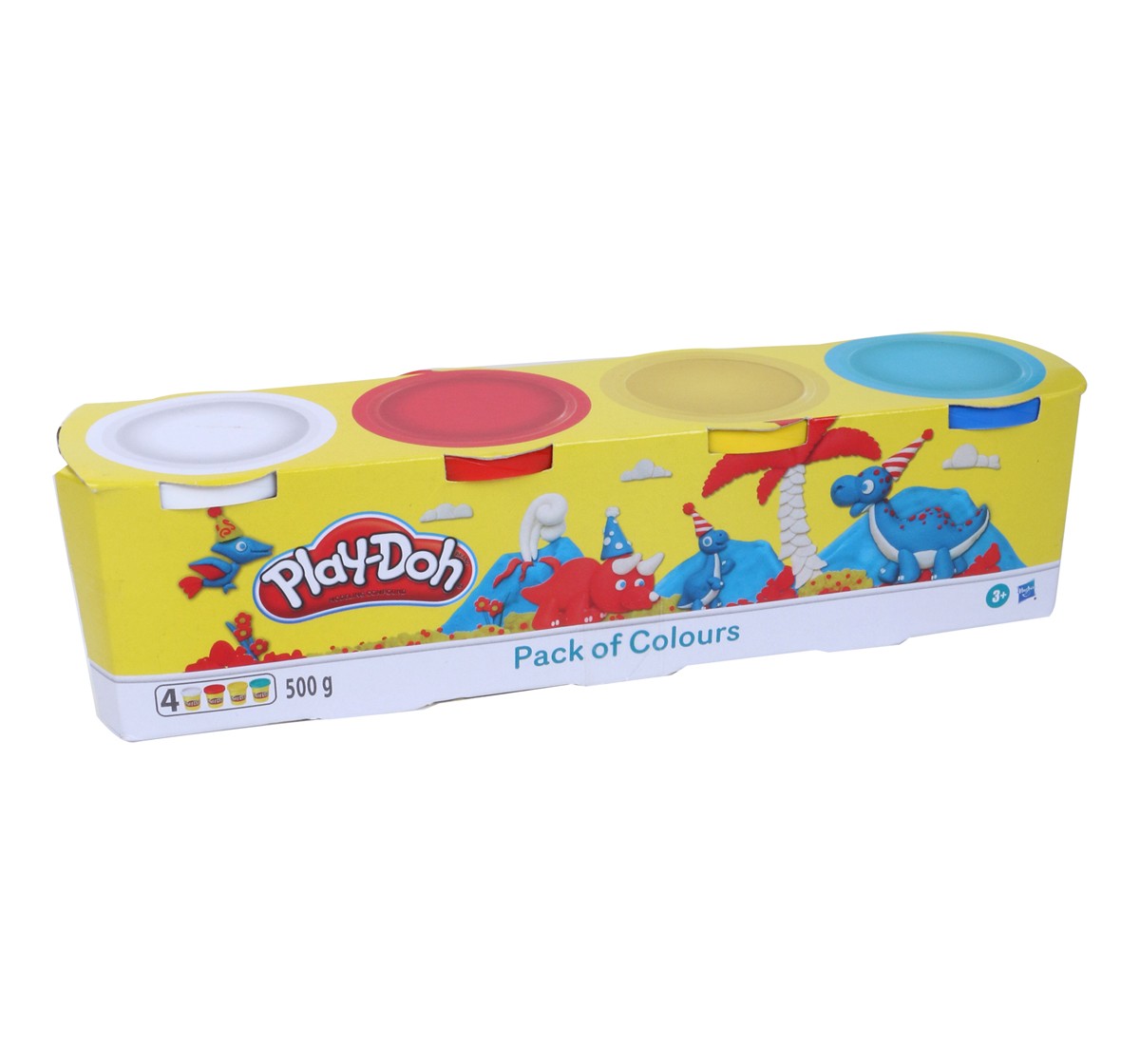 Play Doh 4 Pack of Colours for Kids 2Y+, Multicolour