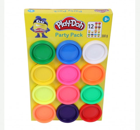 Play Doh Party Pack of 12 Non Toxic Play Doh Colours for Kids Multicolor 2Y+